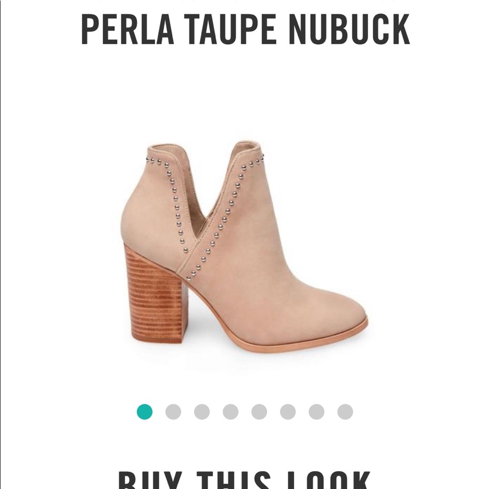 Steve Madden Perla Taupe Nubuck Booties